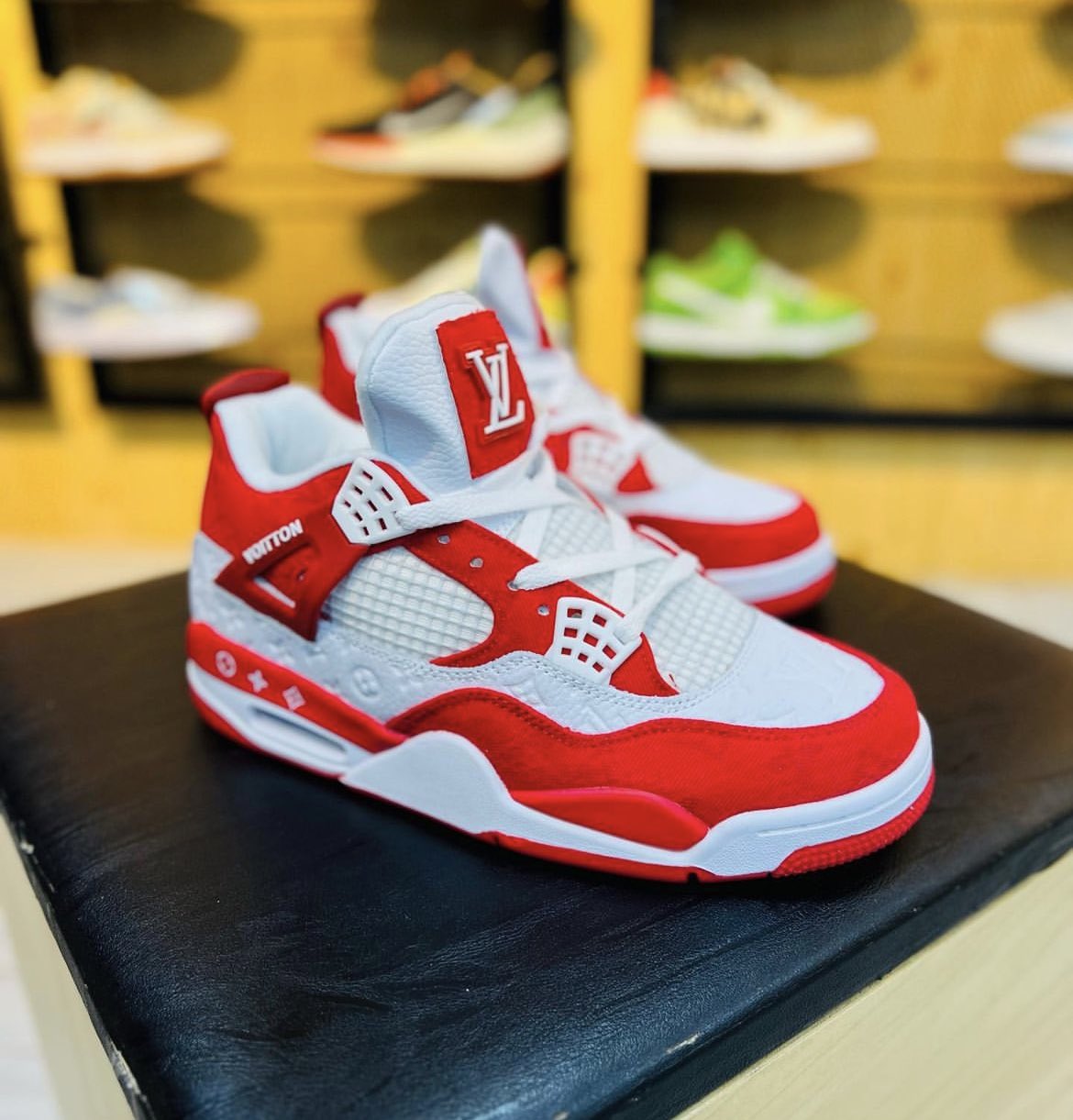 Raudha Bruhan on X: Air Jordan 4 “Louis Vuitton” Red Contact @RaudhaBruhan  or 0781628981 Price: 170,000 Negotiable😎 Walk your path in style😎 Please  support a young hustler😊  / X