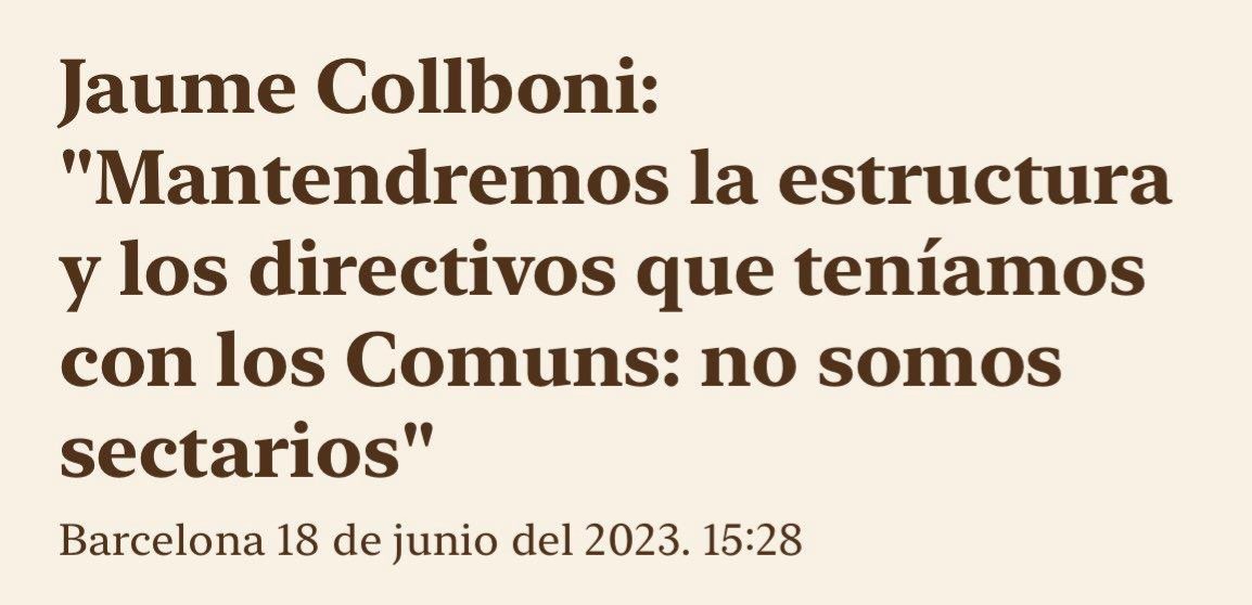 BlogSocietat's tweet photo. Los Comuns apuestan por las supersillas. https://t.co/aKxtKr4HW2