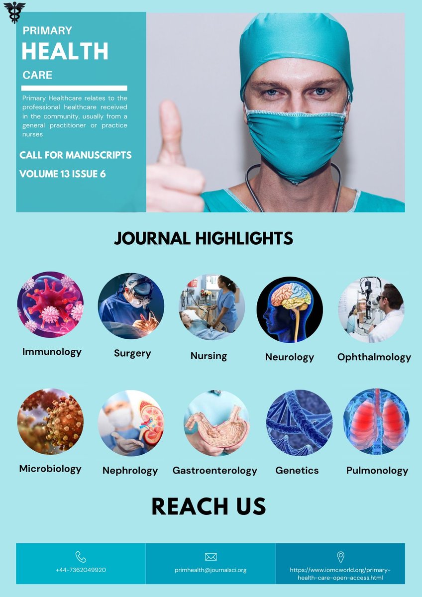 primarycare7's tweet photo. #Primaryhealthcare is accepting manuscripts for upcoming issue release.
 Visit now :https://t.co/4WAT2D4kQz
Submission link : htmlhttps://www.scholarscentral.org/submissions/primary-health-care-open-access https://t.co/E6pjJ3c5fq