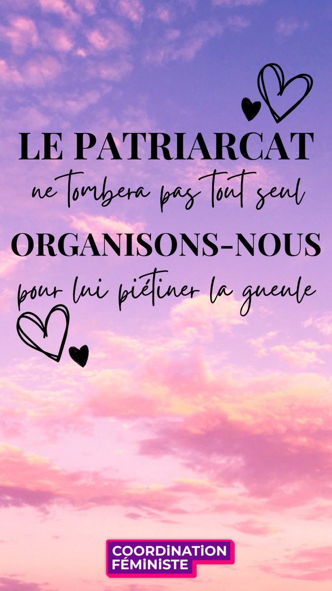 CoordFeministe's tweet photo. Le mantra du jour + le rappel que vous pouvez toujours financer la riposte féministe sur ce lien : https://t.co/L2MbGI5JPH 

#grevefeministe #rencontresfeministesnationales
#feminisme https://t.co/0TlTJkwODi