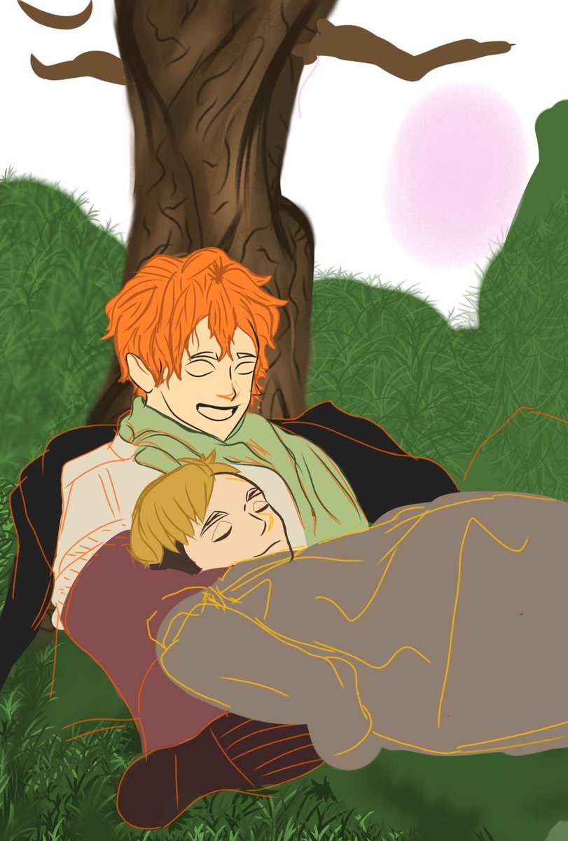 Carolin13414558's tweet photo. Trabajo en proceso  🦊🍊

#atsuhina #hinatashoyo #Atsumu #fanart https://t.co/8SCrslQA2M