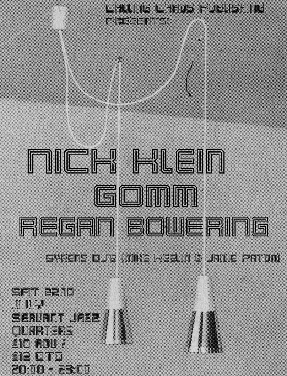 GOMM will play London 22.7.23
Come hear the noise