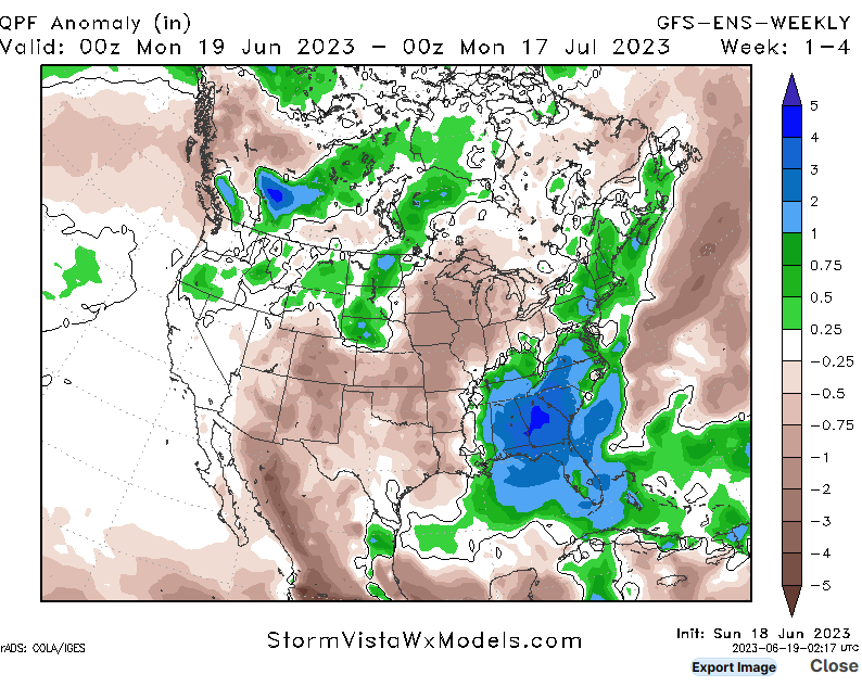 updated longer-term GFS not showing any sign of a break in pattern just yet.......#corn #soybeans
