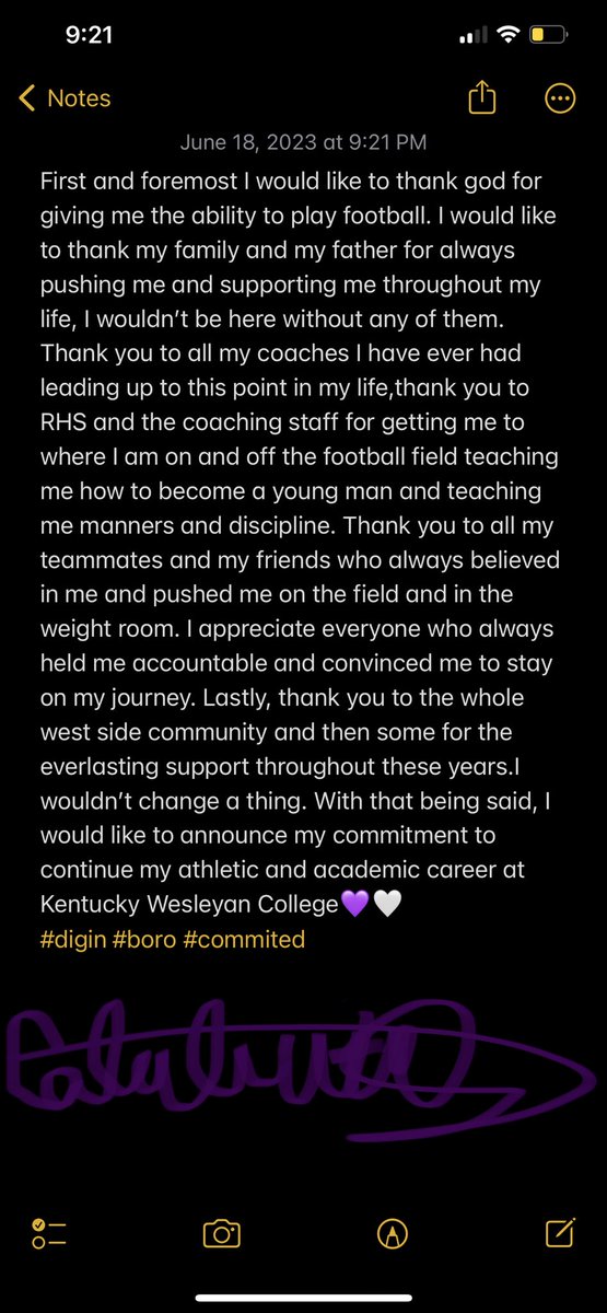 Commited💜🖊️
@CoachYoung41 @CoachFrase @kwc_football @CoachJD9