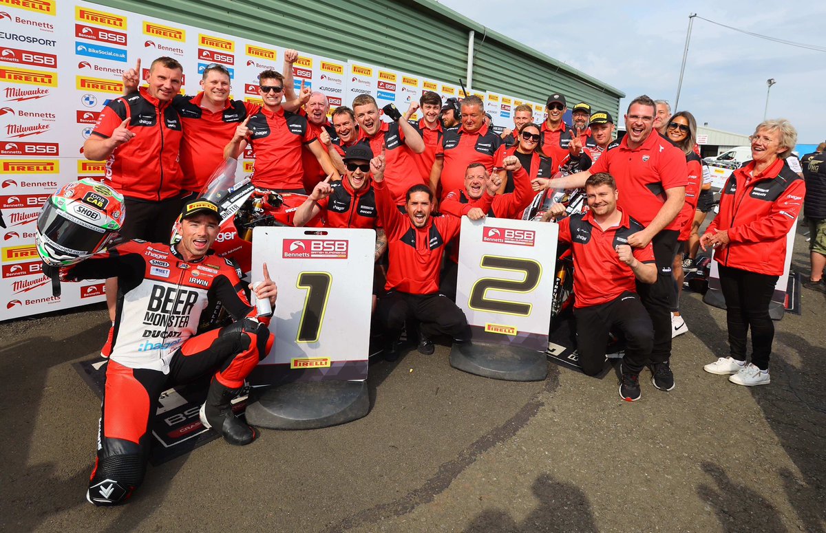 BEERMONSTER DUCATI DOUBLE UP AT KNOCKHILL 

Read our full report online at pbmuk.net/beermonster-du…

That was a great weekend for <a href="/GIrwinRacing/">Glenn Irwin</a> <a href="/tommybridewell/">Tommy Bridewell</a> and the entire team 👊