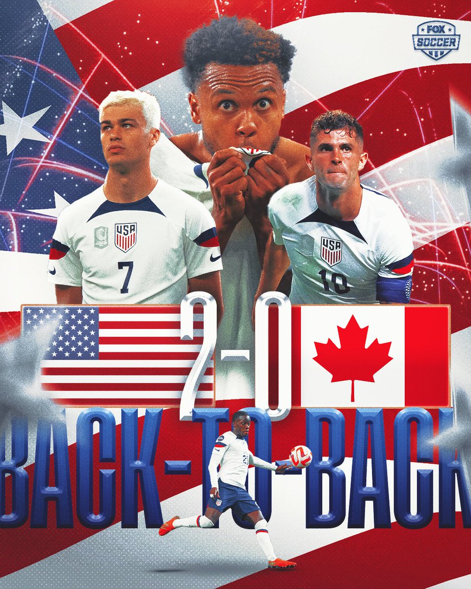 FOXSoccer's tweet photo. BACK-TO-BACK CHAMPS 🇺🇸🏆🏆 https://t.co/arGgOhQ00d