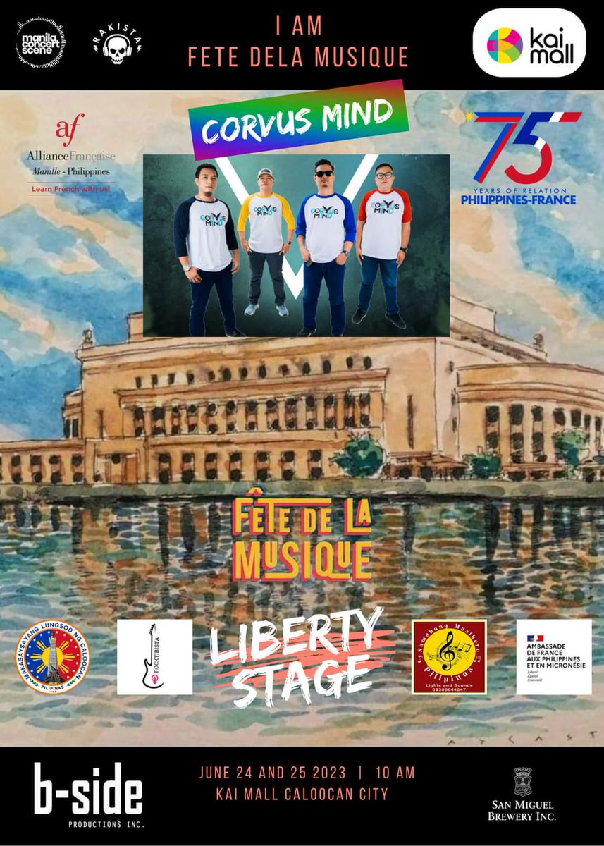 MindCorvus's tweet photo. See you on June 25 
Corvus Mind 
will be performing with other great artists.

#corvusmind 
#fetedelamusique 
#fetedelamusique2023 https://t.co/bTSV2qgJ6h