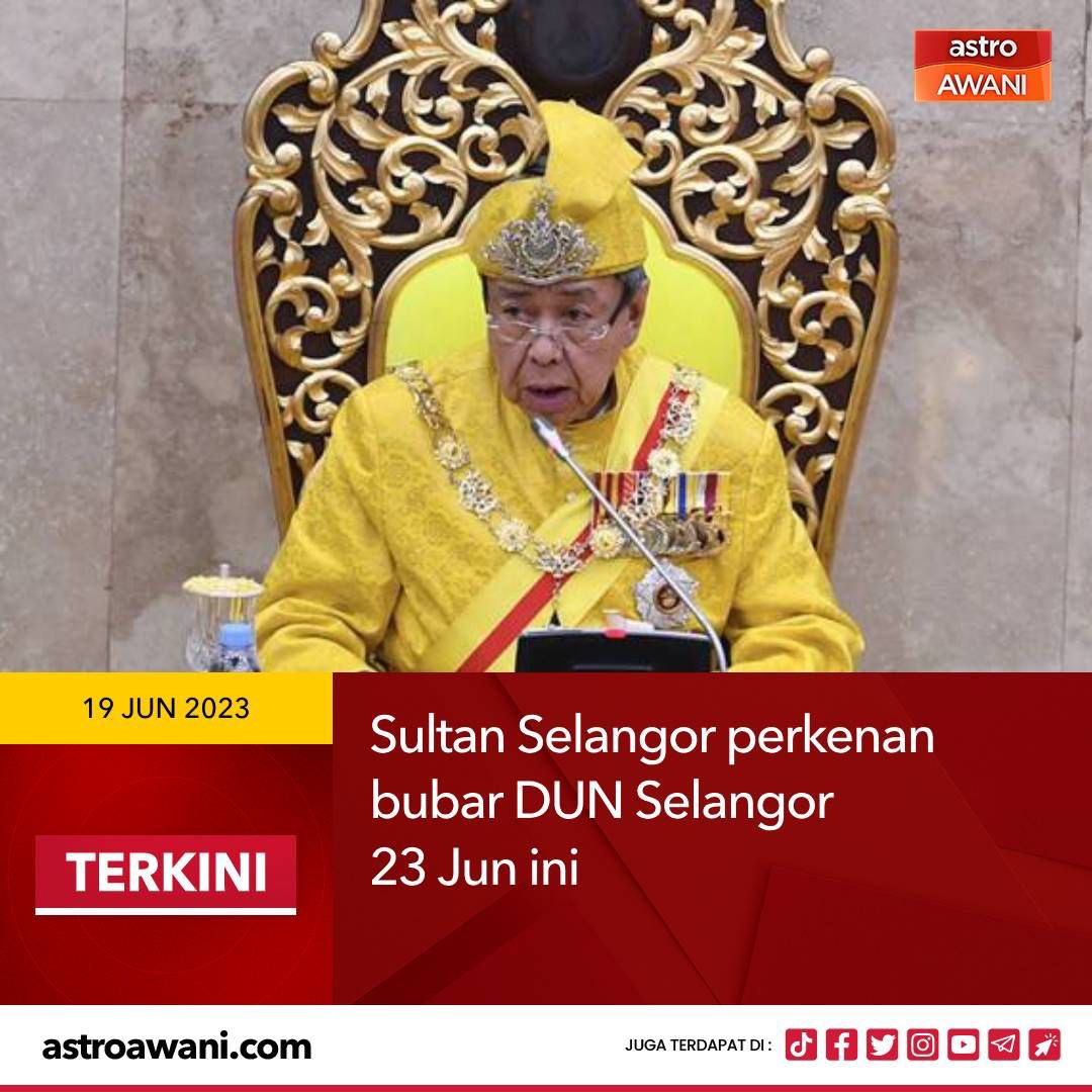 #AzminPNipu. Tuanku Sultan Selangor perkenan pembubaran DUN Selangor pada 23 Jun 2023 (Jumaat), bagi memberi laluan kepada Pilihan Raya Negeri (PRN).

Azmin Ali dah biasa buat perangai luar tabie dia. Tak pernah orang buat Pembangkang umum bubar Dun. Memang perangai luar tabie…