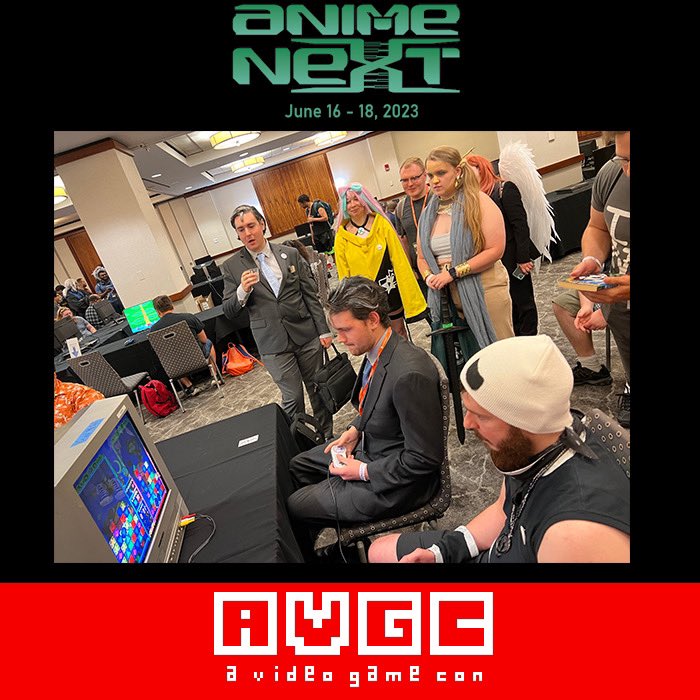 aVideoGameCon's tweet photo. Thanks for coming to the Video Game Room at @AnimeNEXT 2023. We hope you had a great time making new friends and new gaming achievements with us &amp; @RealAegisGaming this week! #animenext #animenext2023 #anext #anext2023 #avgc #avideogamecon #aegisgaming #videogames #games #gaming https://t.co/gl7UJkFBEI