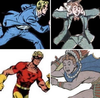 Earth1Earth2DC's tweet photo. Most of us know who #JohnnyQuick is, but he wasn’t the only #SuperSpeedster who gained powers from something he said. Who is this mort from #DCComics competitor #QualityComics? #JeepersCreepers wait till you find out!!! https://t.co/oLZOUmHTZ0 https://t.co/TSrGu9GjAR