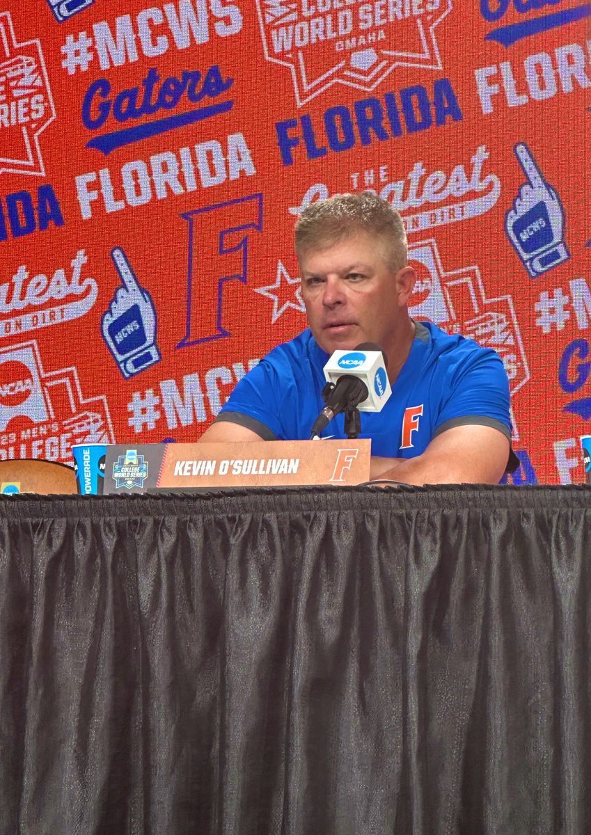 #Gators HC Kevin O’Sullivan says he apologized to the team about the mound visit mistake and they had his back. “Cade was put in a really tough position. He should feel really good about himself. I’m fairly hard on myself, but I’ll wake up tomorrow morning and I’m going to get…
