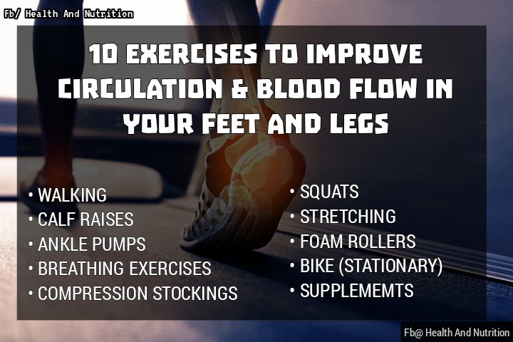 Here are some of the best exercises that helps to improve blood flow and circulation in your lower body.
Supplement that improve blood circulation and blood flow include :
• Circuplex
• Cataplex E2
• Ginkgo Forte
• Renafood
• Livaplex

#exercise #exercisetips #fitness