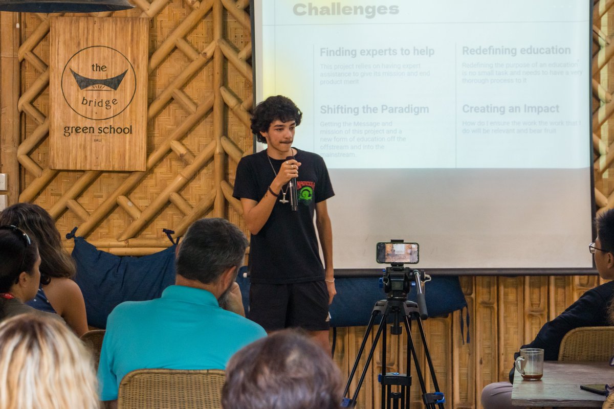 Our year-end capstone projects are an example of REAL #learning in action. In life, we don't sit exams, but we DO have to confidently synthesize and present complex information to various audiences. Learn more ab REAL learning at #GreenSchoolBali here: greenschool.org/bali/programme/