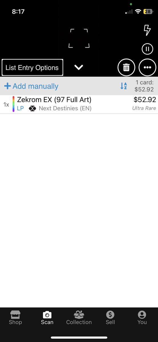 Zekrom EX LP - $47🔥

+$1 PWE (buyers risk) +$5 BMWT

Retweet and Share please🙏🏽
<a href="/BUYSELLTRADETCG/">BUY/SELL/TRADE TCG</a> <a href="/PokemonTCGTrade/">Pokemon TCG Buy/Sell/Trade</a> @TCGRepost <a href="/IchooseYouMew2/">SLABS R US BUY/SELL/TRADE</a>