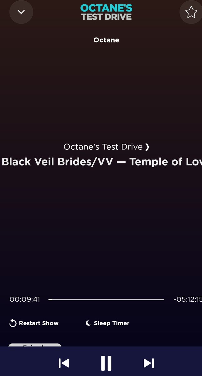 #octanetestdrive @josemangin 
Throwing out lots of love for Black Veil Brides Temple of Love. Loved hearing it in your show!!