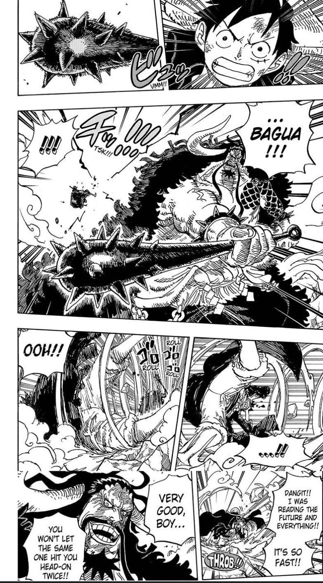 - Pre time skip Luffy was able to track and perceive Photons, Zoro who's relative was dodging LS attacks from Kuma, Post time skip Luffy dodged Light beams and called them 'too slow' and after multiple arcs of build ups later gets perception blitzed by a near PK level character.