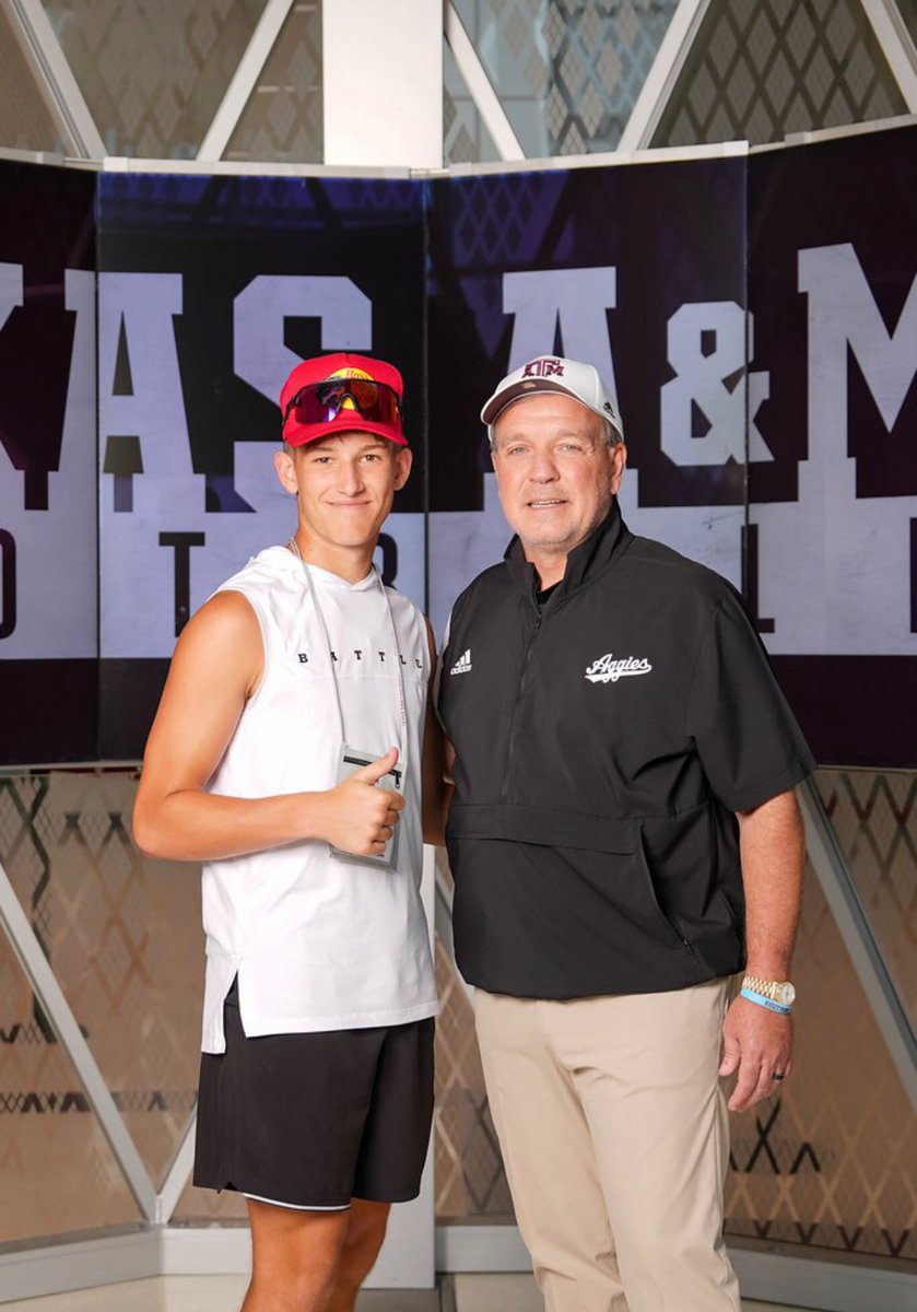 JaxonRobertson5's tweet image. Had a great time competing @AggieFootball camp this week! Excited to showcase my talents again next year! @CoachBPetrino @landrie_walsh