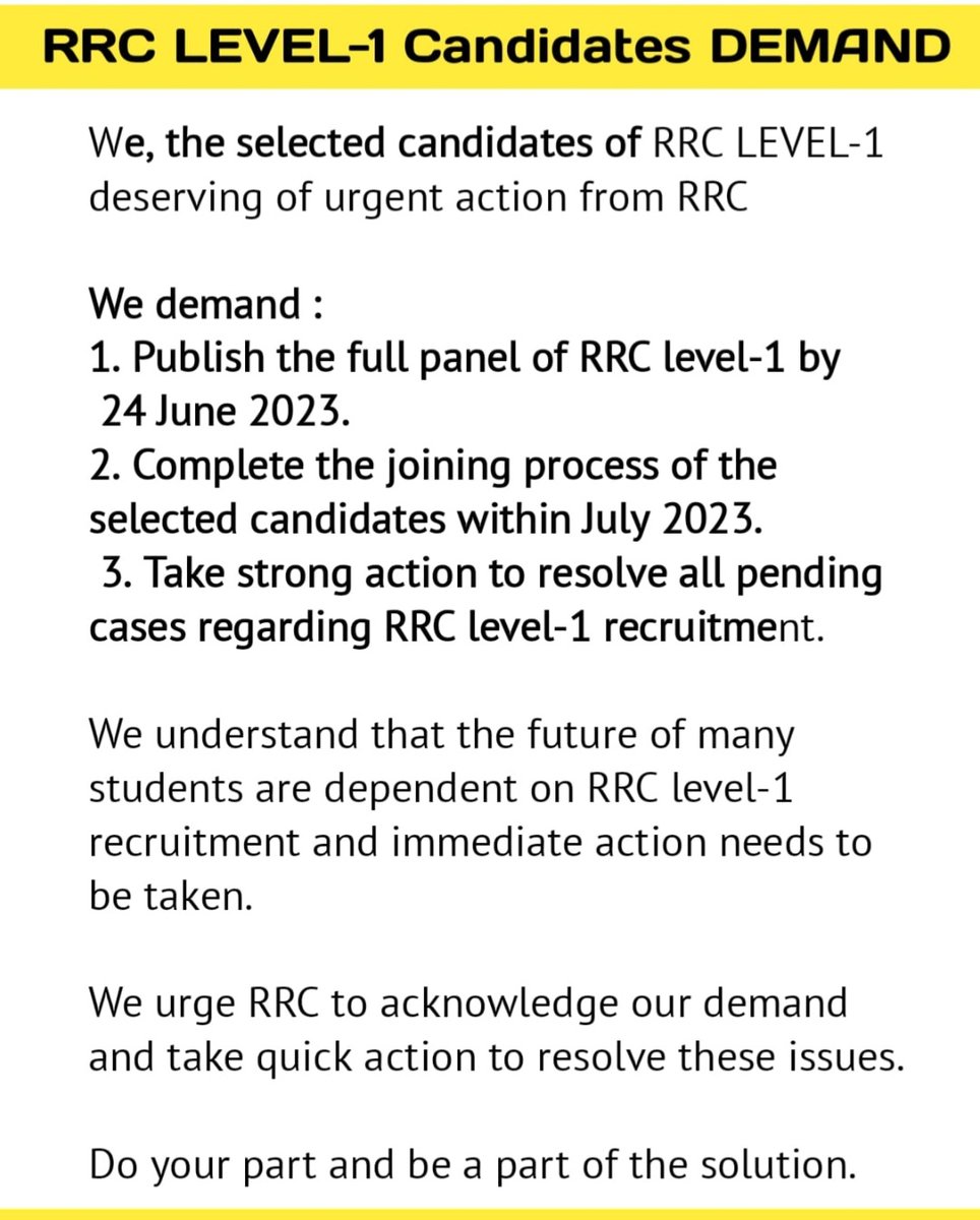 SANJEET8096's tweet photo. #RRC_ER_level_1_PANEL_DO_JOINING_Do https://t.co/HVwJmpu61M