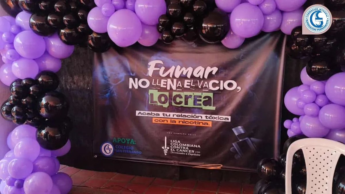 Colsanfer's tweet photo. Fumar no llena el vacío, lo crea: El Colegio San Fernando promueve una vida saludable y libre de cáncer https://t.co/mxVpMCOwRG https://t.co/SPO2P92ggu