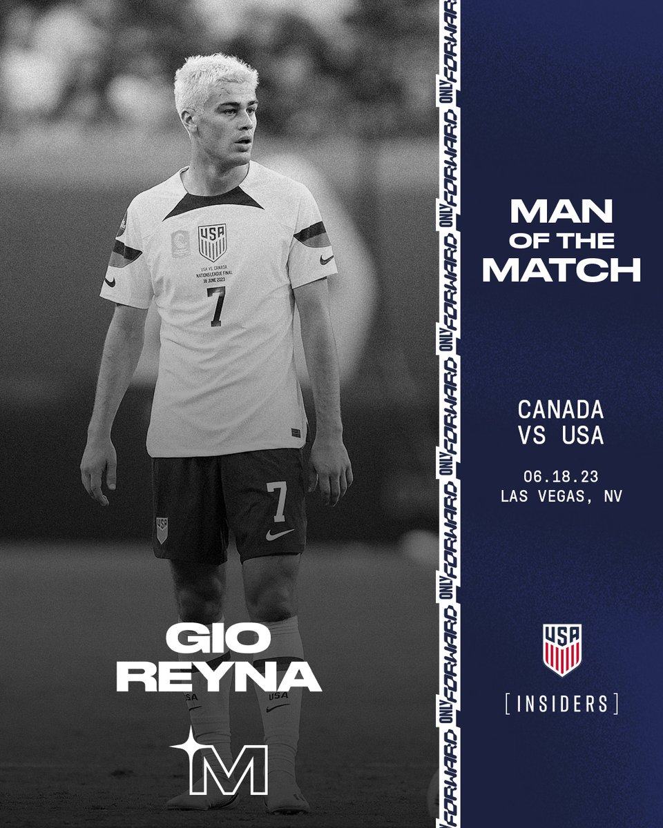 USMNT's tweet image. We scored two goals tonight... this guy assisted on both.

GIO REYNA IS YOUR MAN OF THE MATCH 👏👏👏