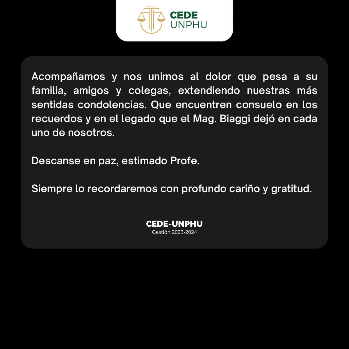 Comité Estudiantil de Derecho UNPHU tweet media