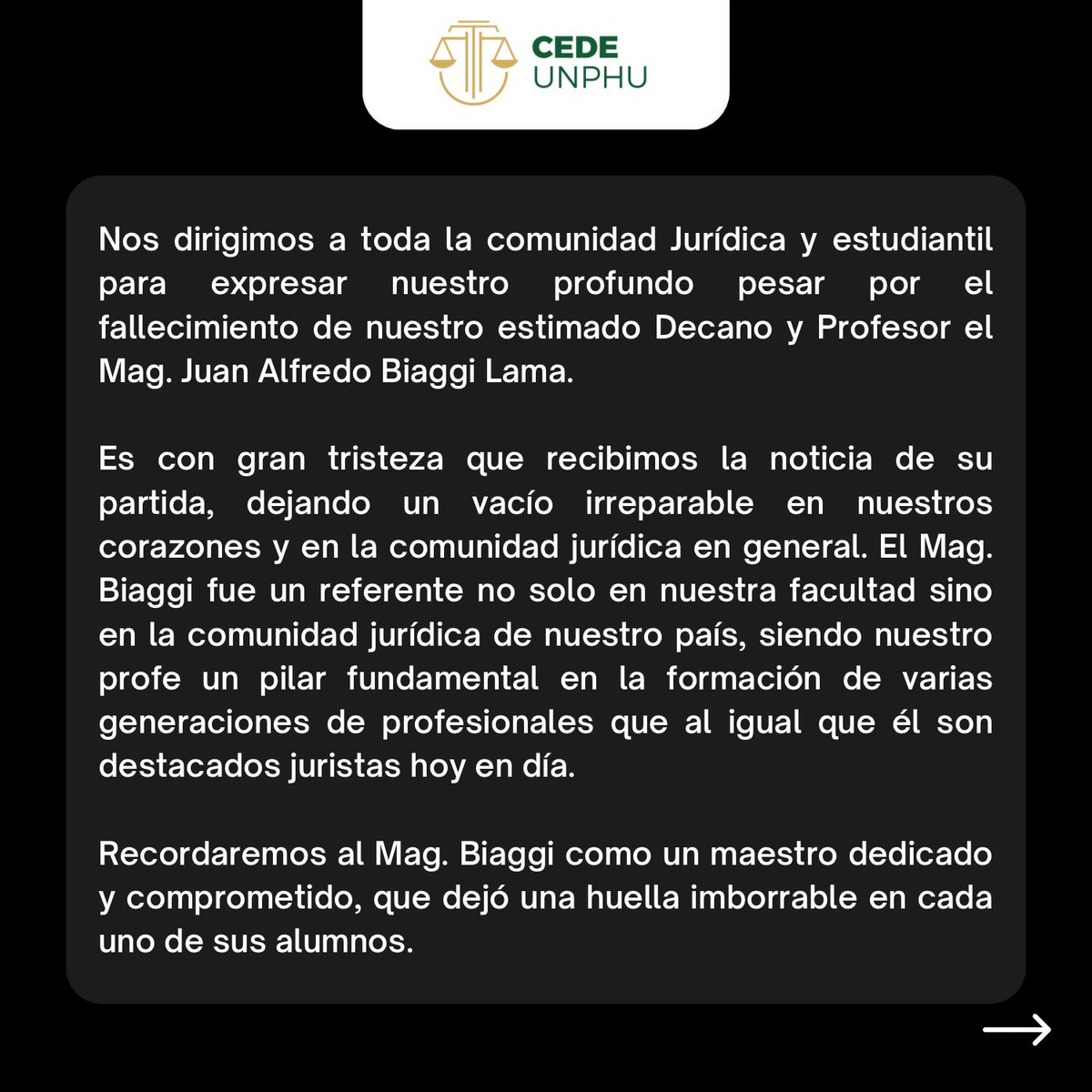 Comité Estudiantil de Derecho UNPHU tweet media
