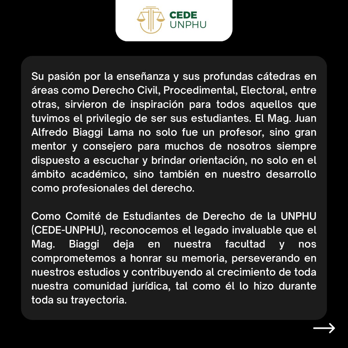 Comité Estudiantil de Derecho UNPHU tweet media
