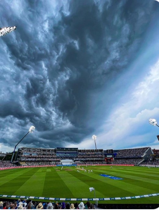 A beautiful picture of the Edgbaston ground with clouds.
#Ashes23 #ausvs