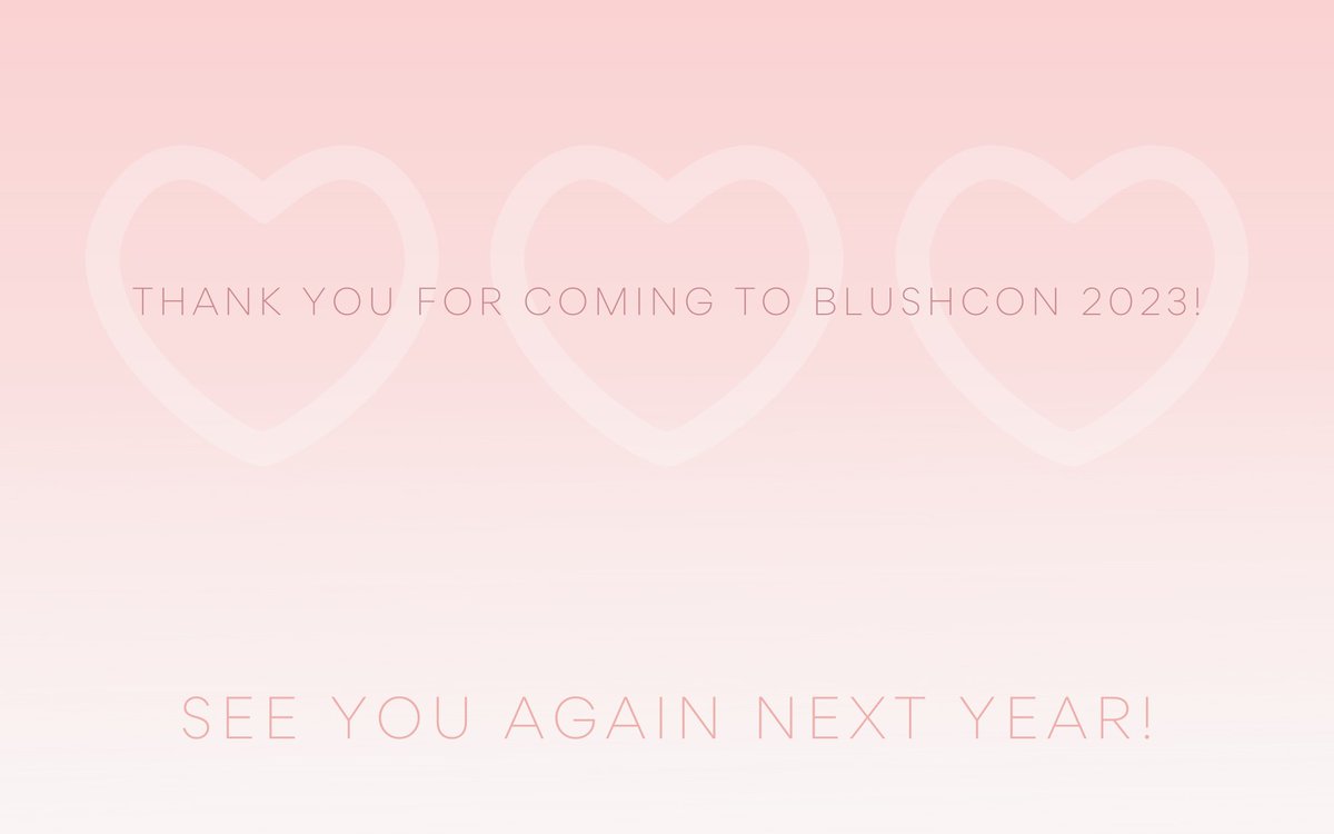 Thank you to everyone who came to BLush Convention 2023: Ever After!

Special thanks to our Speakers, our Industry Partners <a href="/MangaPlanet/">Manga Planet</a>  and  <a href="/kumapub/">KUMA</a>, our Exhibitors, and all our Merchants!

We hope to welcome you again in 2024!