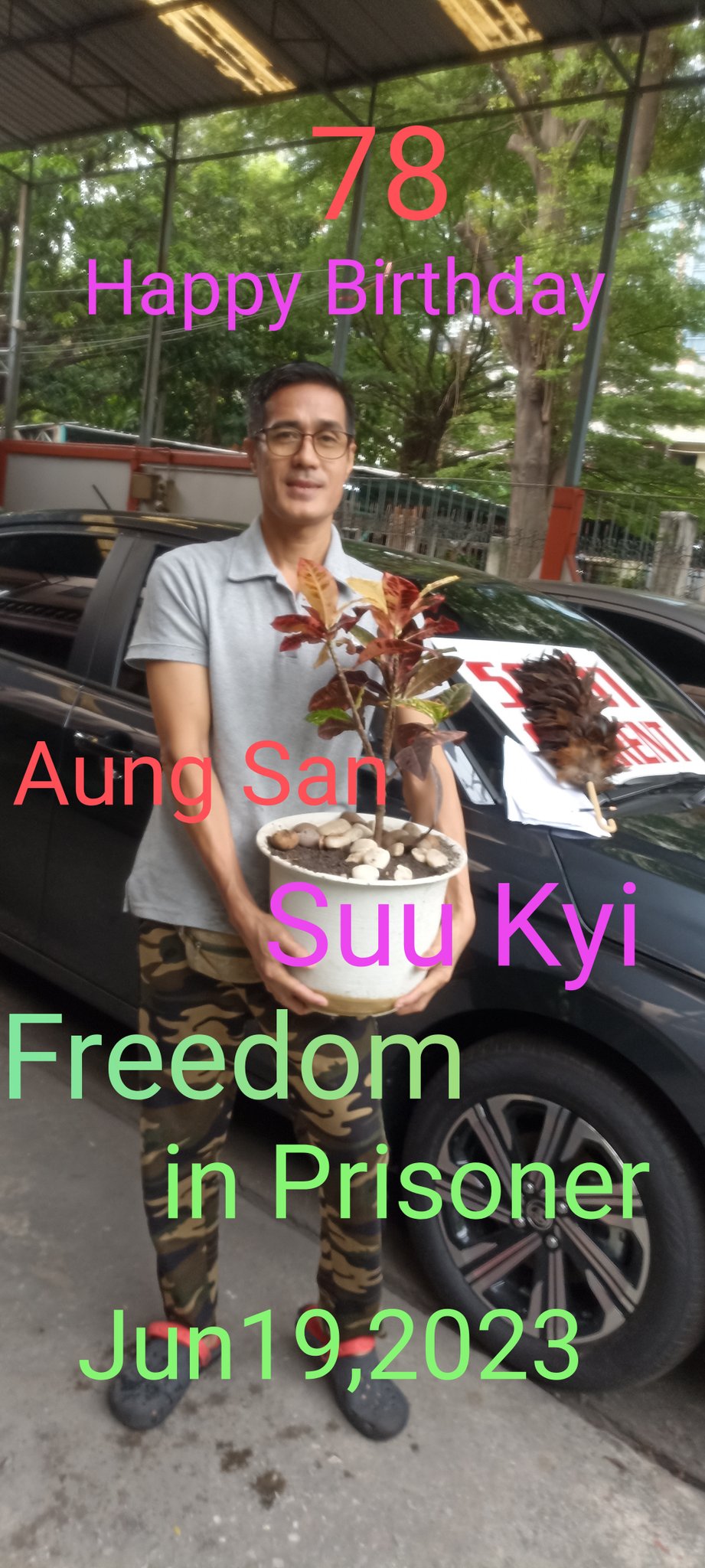 Happy birthday 78
Aung San Suu Kyi! 