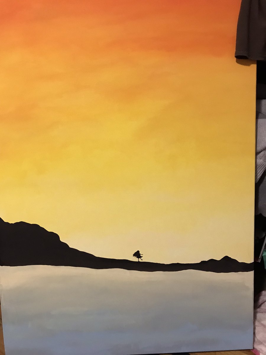 18_4_LIFE's tweet photo. Your kids, YES! Those small people that you give electronic devices to, to keep them away from you, they have talent(s) - put your phone down and realize them: (found a painting by my oldest) #BeDad https://t.co/r9ql1zeVtk