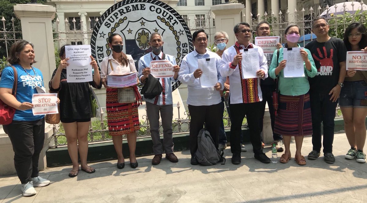 ATM: Cordillera activists appeal the dismissal of their amparo petition, which they filed to seek protection from red-tagging, stalking, house to house visitations, baseless charges, and persona non grata declarations, among others. NUPL is collaborating counsel. #StoptheAttacks