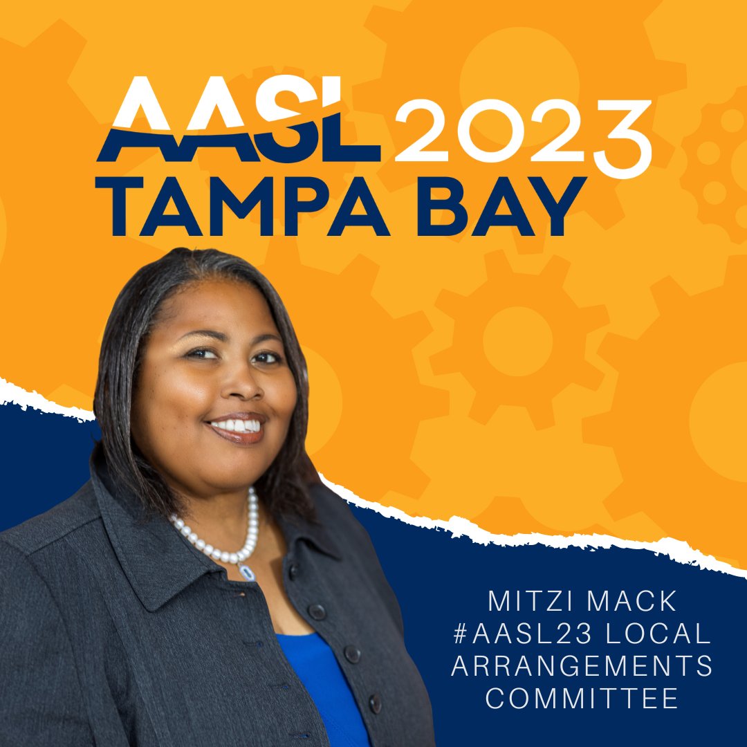 AASL (@aasl) on Twitter photo It's our final #SelfieSunday for the AASL National Conference Committee! Meet Mitzi Mack, Local Arrangements Committee Co-Chair for #AASL23 . She is working hard to make sure you have plenty of things to experience in Tampa.  Thank you, Mitzi!
national.aasl.org It's our final #SelfieSunday for the AASL National Conference Committee! Meet Mitzi Mack, Local Arrangements Committee Co-Chair for #AASL23 . She is working hard to make sure you have plenty of things to experience in Tampa.  Thank you, Mitzi!
national.aasl.org