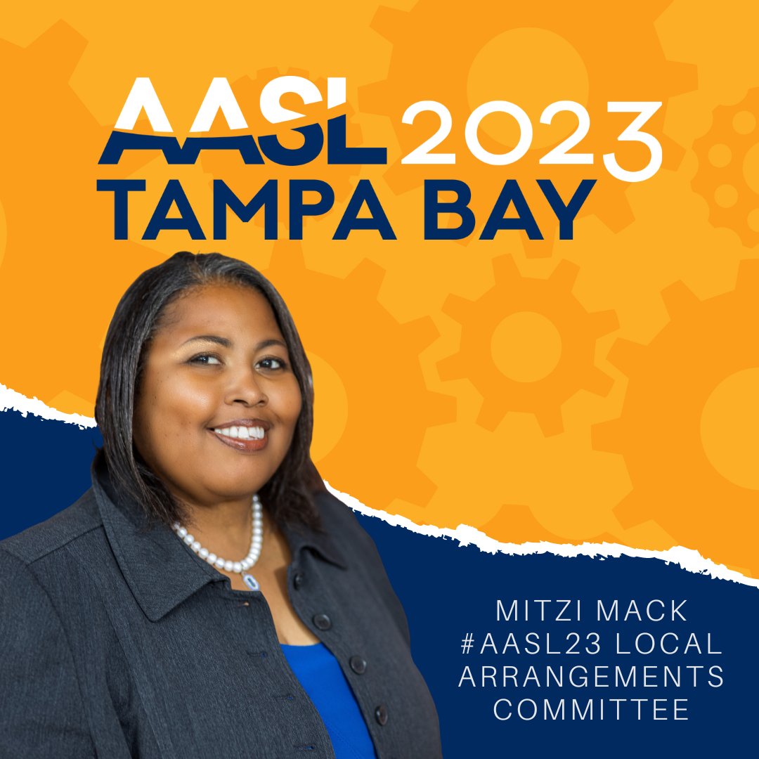 It's our final #SelfieSunday for the AASL National Conference Committee! Meet Mitzi Mack, Local Arrangements Committee Co-Chair for #AASL23 . She is working hard to make sure you have plenty of things to experience in Tampa. Thank you, Mitzi! national.aasl.org