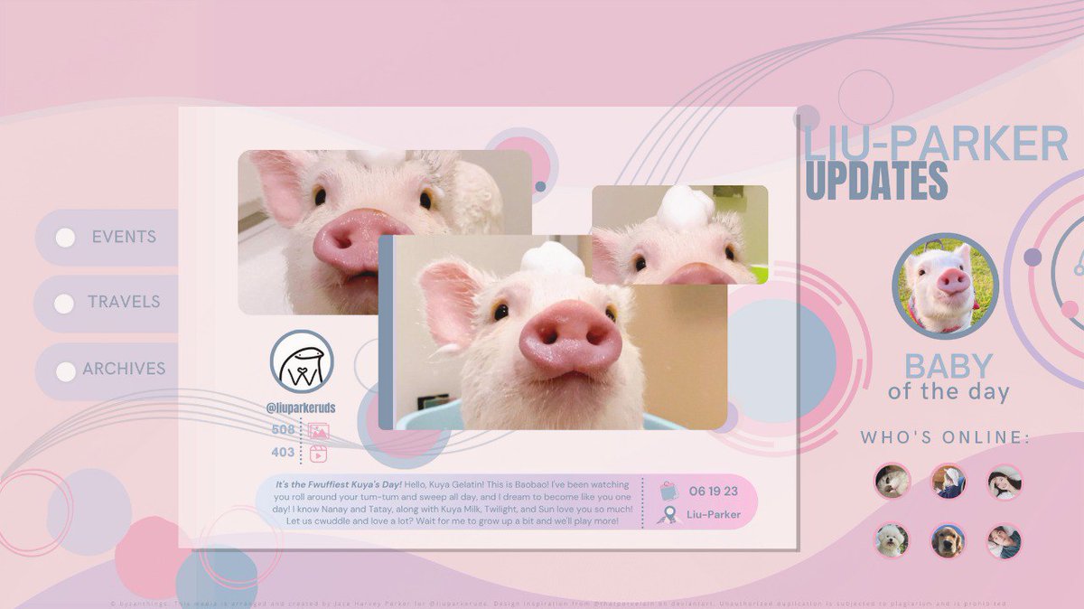 liuparkeruds's tweet photo. ㅤㅤㅤㅤ       

❪꒰ ͜͡➸ #GELATINLIUPARKER ❫ 🍓
  ◷ 11:52 ⋮ 061923          
  ⌕ Liu-Parker Household          
  ≡ Gelatin's Second Bortdei!
     @byzanthings / @reveurdenuit

ㅤㅤㅤㅤ https://t.co/9kzZrfsGzB