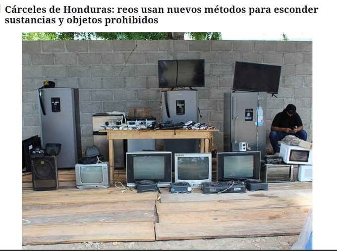 Como carajo se supone que los reos est&aacute;n metiendo refrigeradoras y televisores de contrabando a la c&aacute;rcel