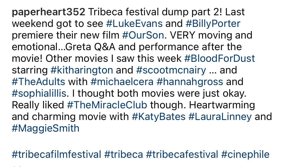 From paperheart352’s post on IG (2/2)
instagram.com/p/Ctp7P1ysqrK/…
#lukeevans #thereallukeevans
#billyporter  #oursonmovie 
#tribaca #Tribeca2023