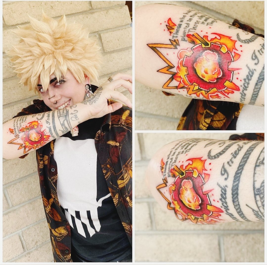terrible_tidbit's tweet photo. Thanks to @LarpLikeRae for the kiribaku tattoos for R and I, and an amazing hangout session with tattoo artist Denki. 

If you're near Sierra Vista, AZ, check out 12th Planet for some new ink! https://t.co/cPvMMOlJKQ