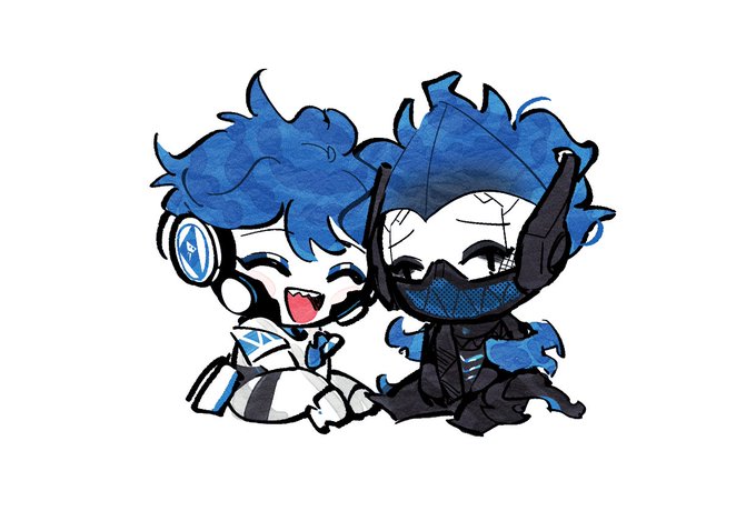 「blue fire headphones」 illustration images(Latest)