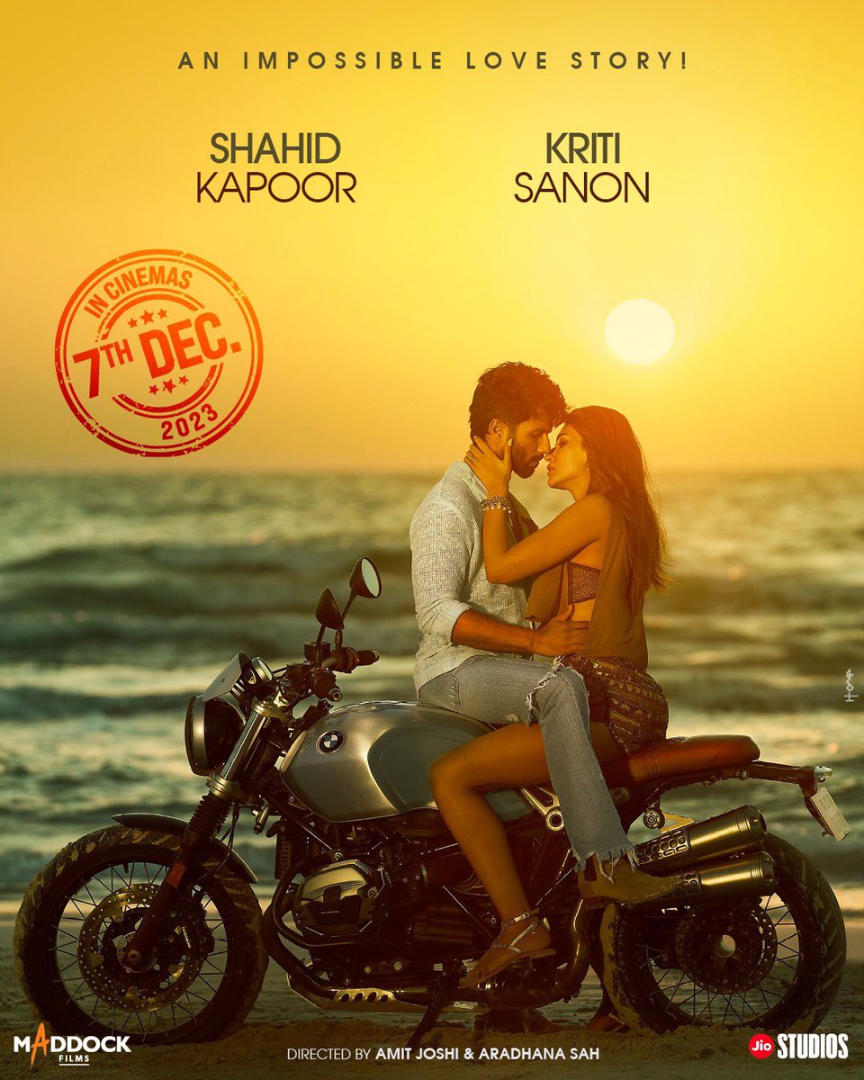 #ShahidKapoor #KritiSanon #Dharmendra #DimpleKapadia Starer  Upcoming Love Story Movie (Yet To Title) Releasing On Dec 7 In Cinemas.

Directed by 
#AmitJoshi & #AradhanaSah 
Producer  #DineshVijan  #JyotiDeshpande #LaxmanUtekar #JioStudios #MaddockFilms

#FilmyKhabariya