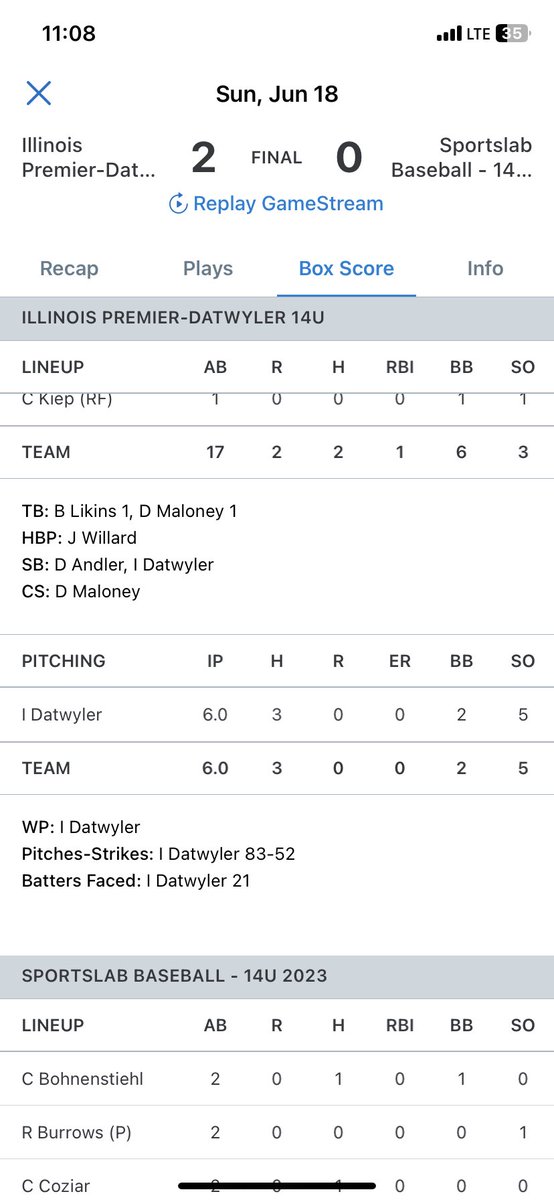 Ian Datwyler 2027 tweet media