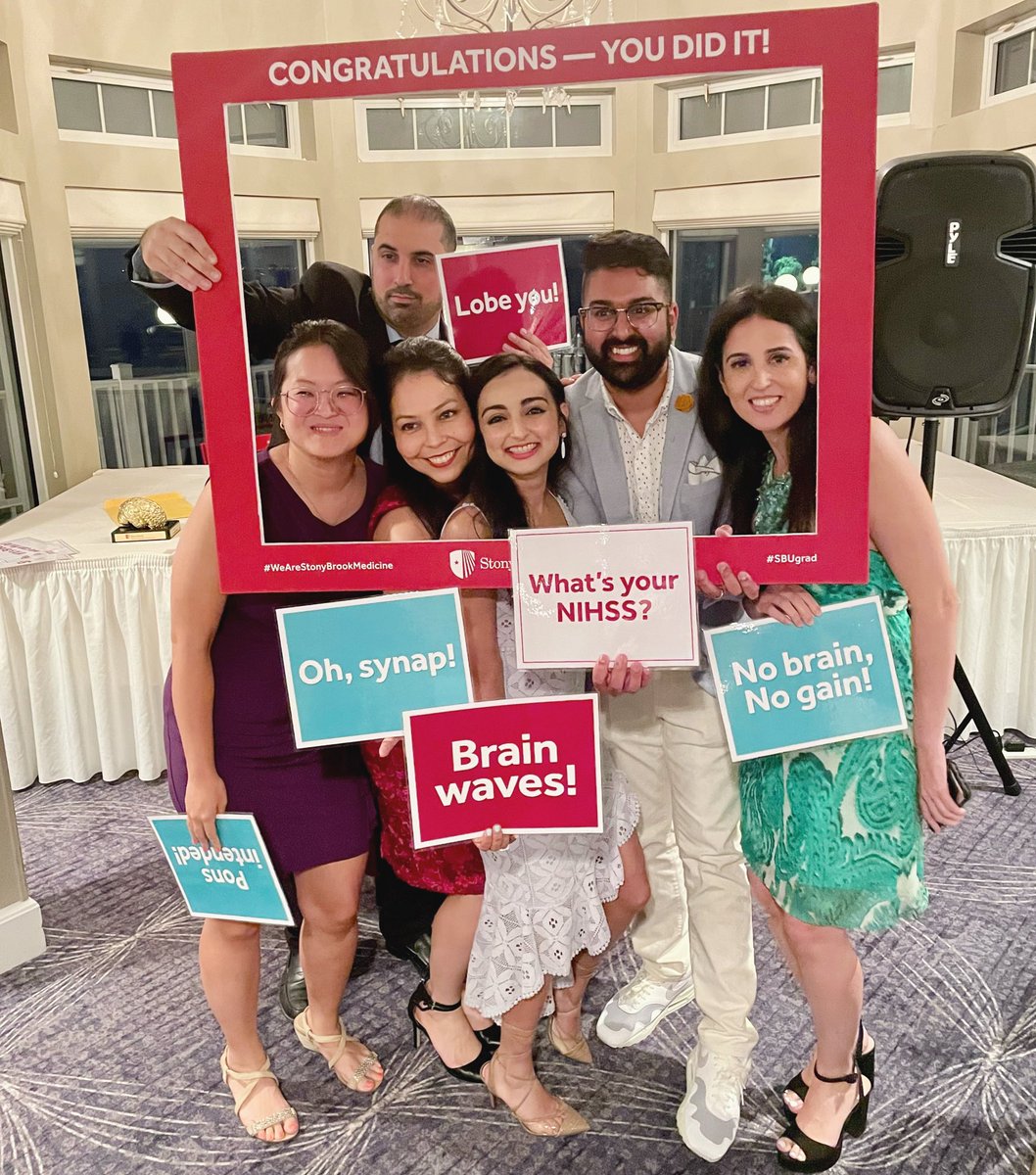 The PGY-4 Class has graduated Neurology Residency <a href="/StonyBrookMed/">Stony Brook Medicine</a> !! ❤️🧠❤️🧠❤️🍾🎉🎊On to new endeavors and adventures for these neurons!! #stonybrookmedicine #stonybrookneurology