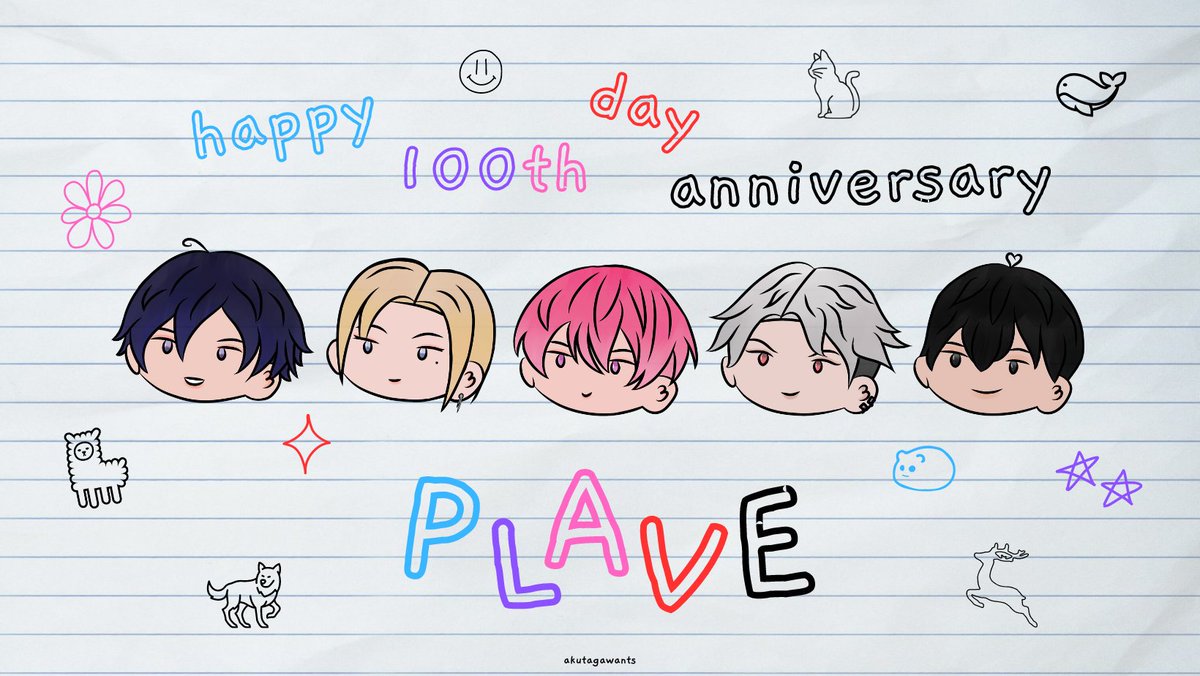 celebrating 100 days with plave! 
💙💜🩷❤️🖤

#PLAVE #플레이브
#백일_그너머로_늘기다릴게
#PLAVE_WITH_100DAYS
#PLAVE_100DAYS_ANNIVERSARY
