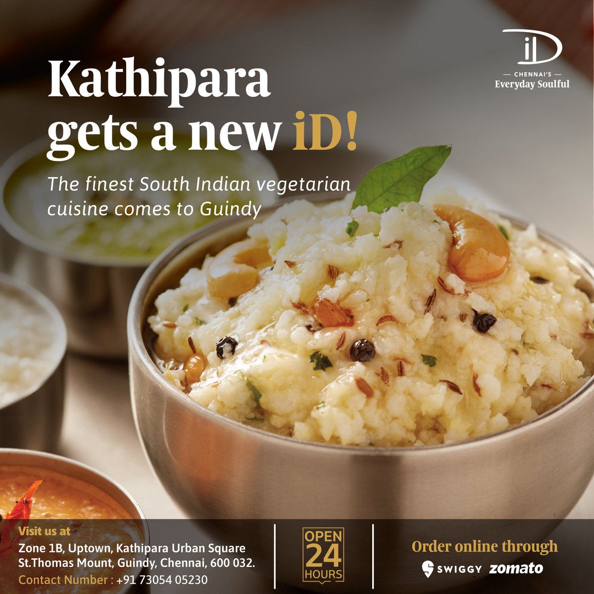 idbyspi's tweet photo. iD - Now open at Kathipara Urban Square from today ๐ฅณ
The grand opening of iD awaits you! Join us and unleash your inner food cravings.
#iDAtKathipara #iDbySPI #GrandOpening #SouthIndianCusine https://t.co/Kzc58S0VPI