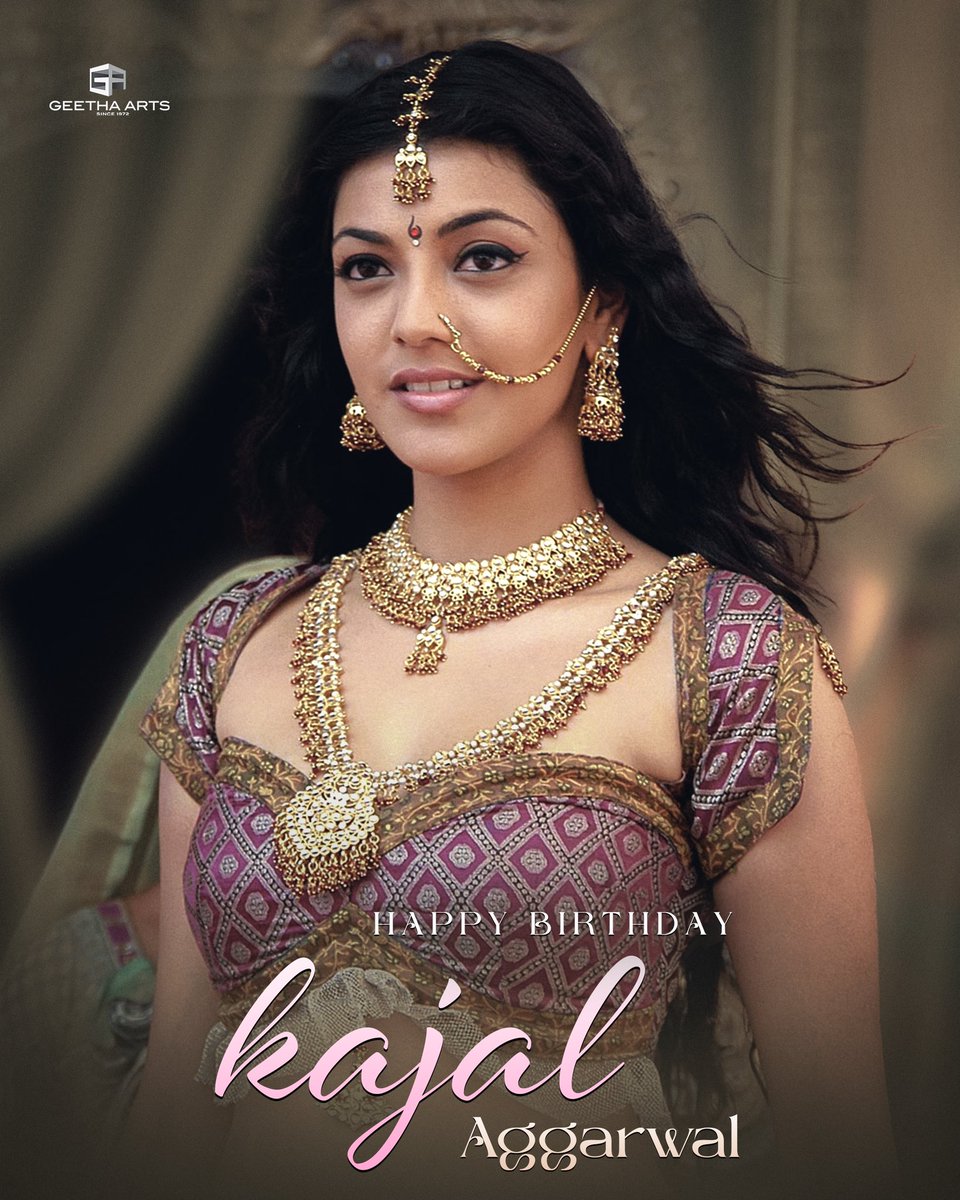 Here's wishing the gorgeous & talented actress @MsKajalAggarwal a very Happy Birthday! 🤩

#HBDKajalAggarwal ✨