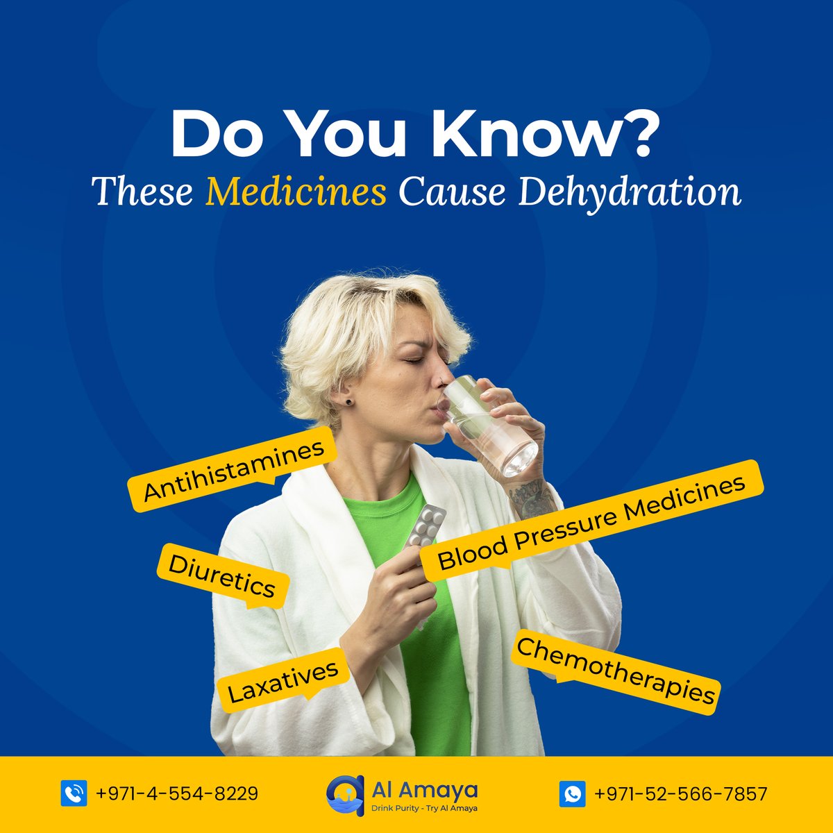 alamayawater's tweet photo. Many medicines cause #dehydration in the body; you must ensure optimal hydration to recover quickly. Ensure to intake 8 glasses of water and #maintain a healthy balance of minerals with #AlAmaya.
#يوم_الاب_العالمي #عشر_ذي_الحجة #العشر__خير__ايام__الدنيا #AdipurushBlockbuster https://t.co/ftuy3nFdC7