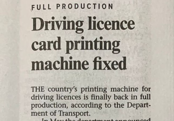 I know not everything is going well in SA - highest unemployment, highest violent crime, our children can't read, our sewers are overflowing, we don't have electricity and we've embarrased ourselves on the global stage, but let us celebrate the positives too. We fixed a printer.