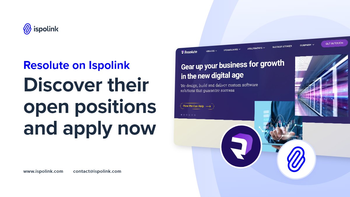 📣 Kicking off the week with new a Onboarding! 🔝 Resolute Software joins Ispolink! ✅ Apply for Sr. Angular Engineer 👇 app.ispolink.com/job/software-e…