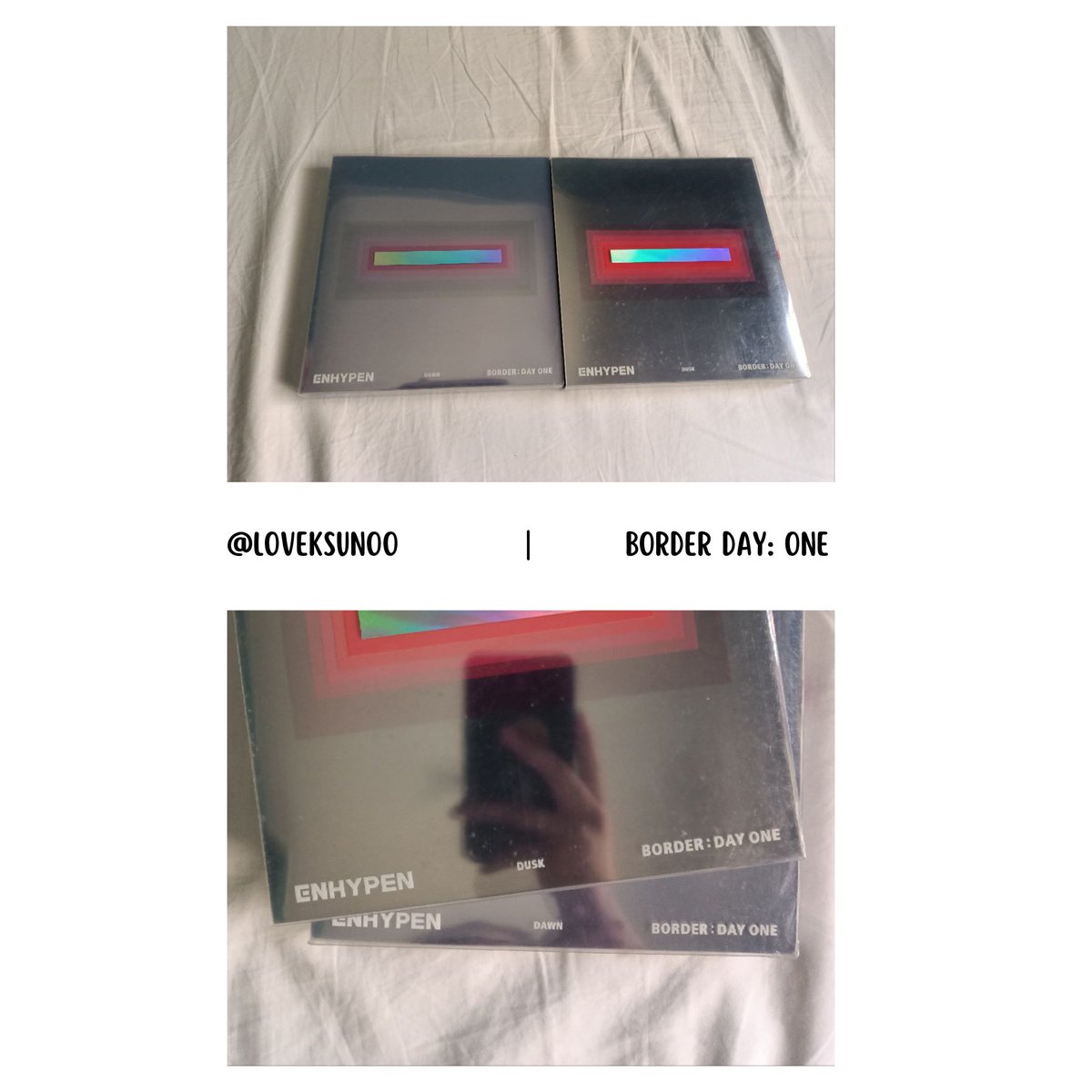 loveksunoo's tweet photo. wts lfb ph | enhypen unsealed albums

b:do (dusk &amp; dawn) 
price + lsf (no pf)
complete inclusions except poster &amp; pc
mop: gcash
mod: j&amp;t
rfs: need funds

# enhypen enha border day one unsealed albums https://t.co/GowNxJclYN