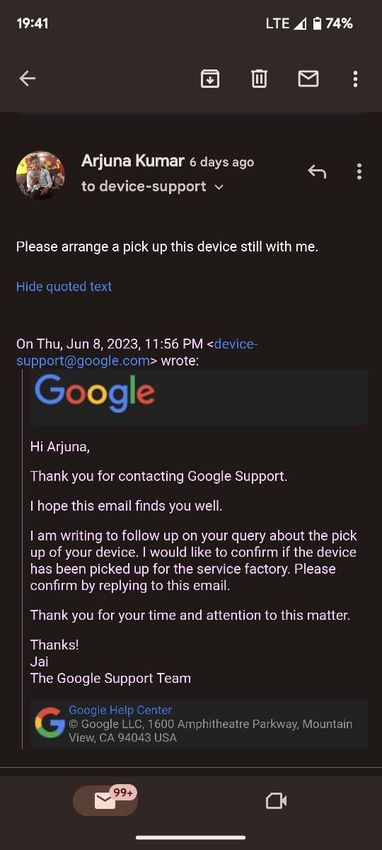 Jbnavneet's tweet photo. (2/2) @GoogleIndia , my Pixel phone overheats during normal usage. Tried troubleshooting steps to no avail. Disappointed and seeking immediate resolution. Please assign a representative. #PixelSupport #CustomerService https://t.co/G8H3IYkE5t